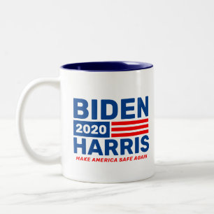 Biden Harris 2020 Kampanj Blue White Two-Tone Två-Tonad Mugg