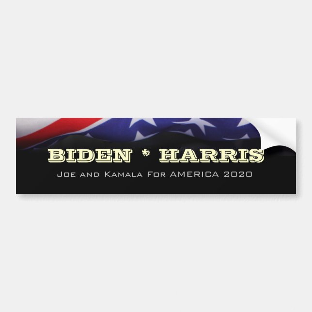 BIDEN HARRIS 2020 Kampanj Bumper Sticker Bildekal (Framsidan)