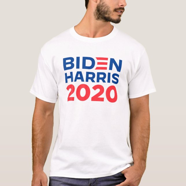 Biden Harris 2020 Kampanj Logotyp - Omröstningsres T Shirt (Framsida)