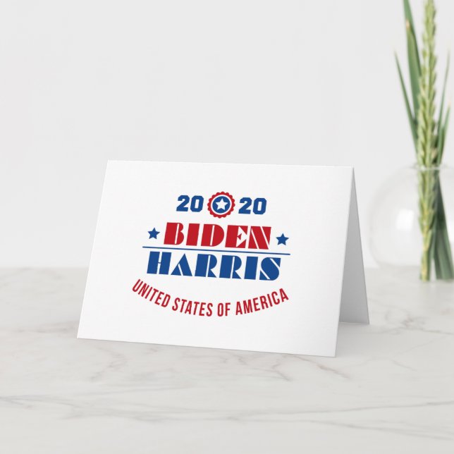 Biden Harris 2020 Kort (Framsida)