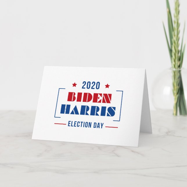 Biden Harris 2020 Kort (Framsida)