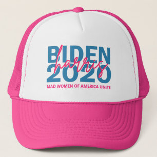 Biden Harris 2020 Mad Women Shock rosa Hats Keps