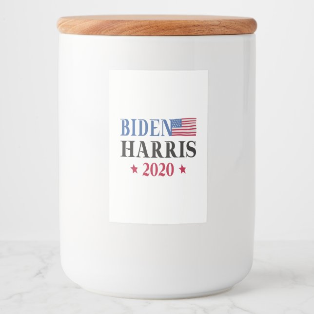 Biden Harris 2020 Mat Etikett (Framsida)