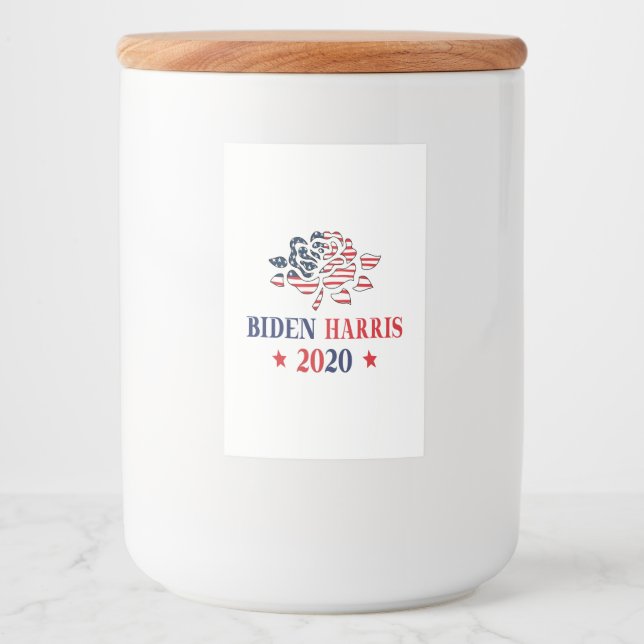 Biden Harris 2020 Mat Etikett (Framsida)
