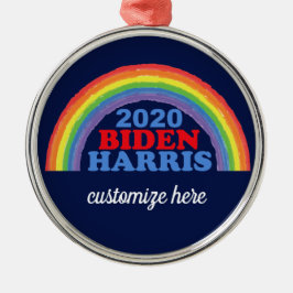 Biden Harris 2020 Rainbow Anpassningsbar jul Julgransprydnad Keramik