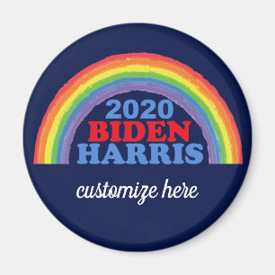 Biden Harris 2020 Rainbow Anpassningsbar Magnet