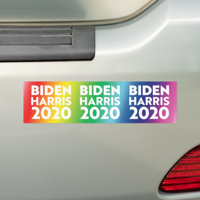Biden Harris 2020 rainbow Pride lgbtq lgbt car Bildekal (På Bil)