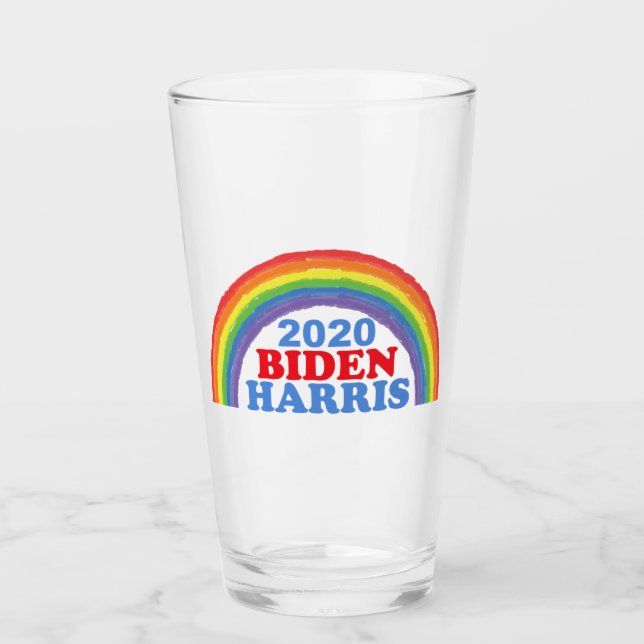 Biden Harris 2020 Regnbåge Glaskopp (Framsida)