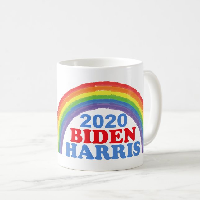 Biden Harris 2020 Regnbåge Kaffemugg (Framsida höger)