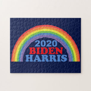 Biden Harris 2020 Regnbåge Pussel