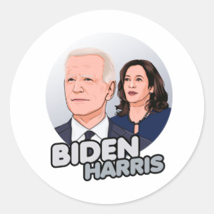 BIDEN HARRIS - 2020 RUNT KLISTERMÄRKE