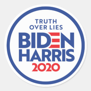 BIDEN HARRIS 2020: Sanningen över Liggra Runt Klistermärke