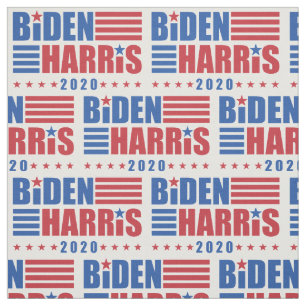 Biden/Harris 2020 Stars Rand Mönster Tyg