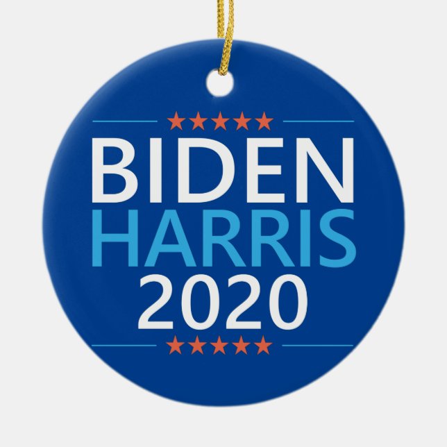 Biden Harris 2020 till president US Val Julgransprydnad Keramik (Framsidan)