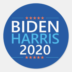 Biden Harris 2020 till president US Val Runt Klistermärke