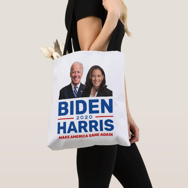 Biden Harris 2020 Tote som kan köpas upp i Kampanj Tygkasse (Närbild)