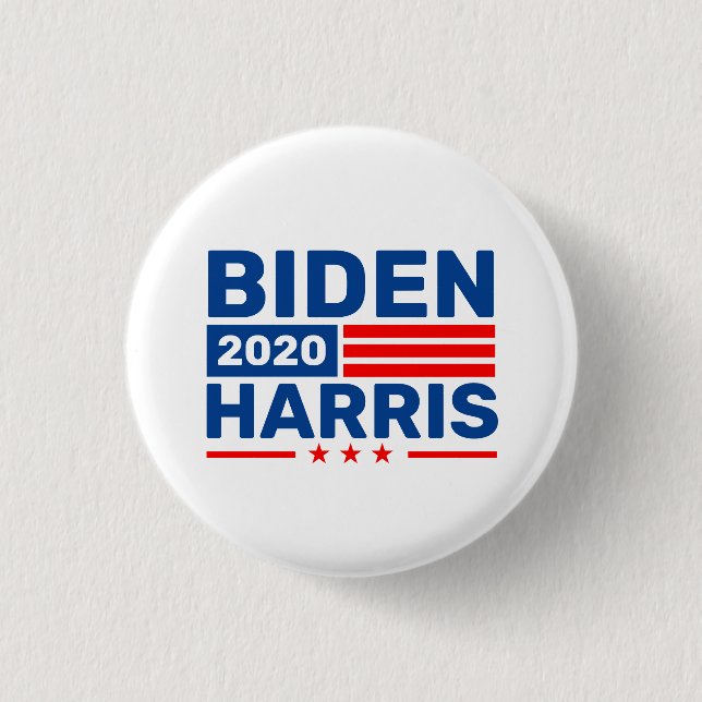 Biden Harris 2020 Val Kampanj Rally Pinback Knapp (Framsida)