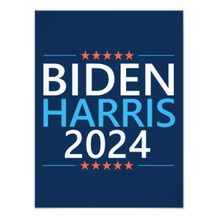 Biden Harris 2024 för president USA-val Fototryck