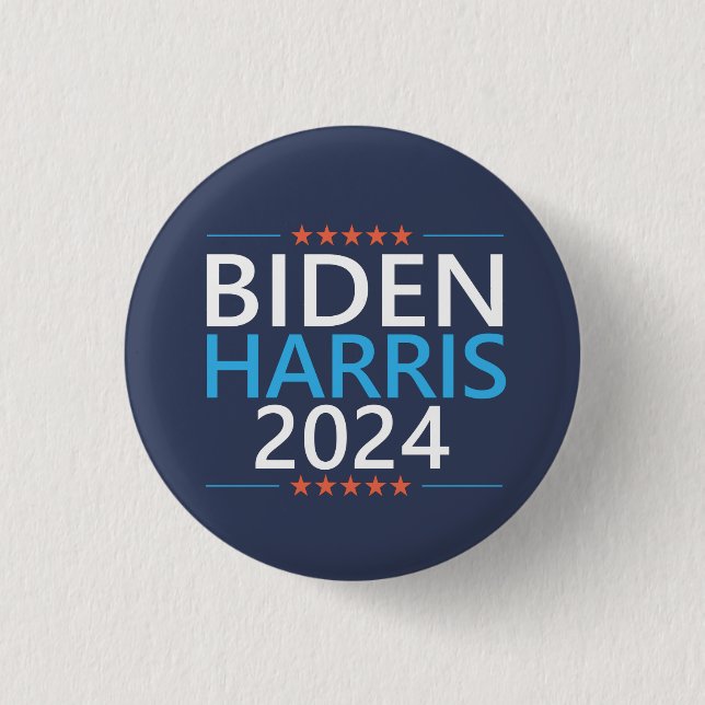 Biden Harris 2024 för president USA-val Knapp (Framsida)