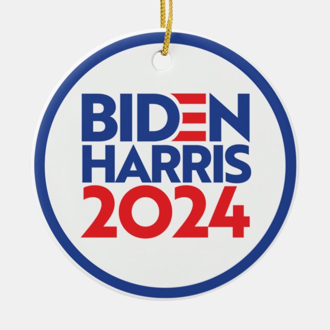 Biden Harris 2024 Julgransprydnad Keramik (Framsidan)