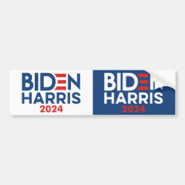 Biden Harris 2024-logotyp - Halverad för 2 Bildekal