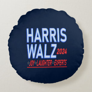 Biden Harris 2024 Pill från presidentvalsomgången Rund Kudde