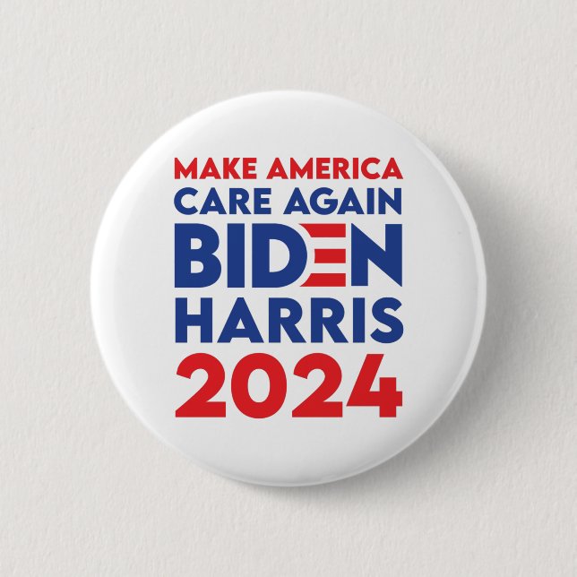 Biden/Harris - 2024 - Sköt om Amerika igen Knapp (Framsida)