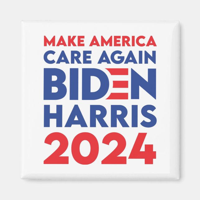 Biden/Harris - 2024 - Sköt om Amerika igen Magnet (Framsidan)