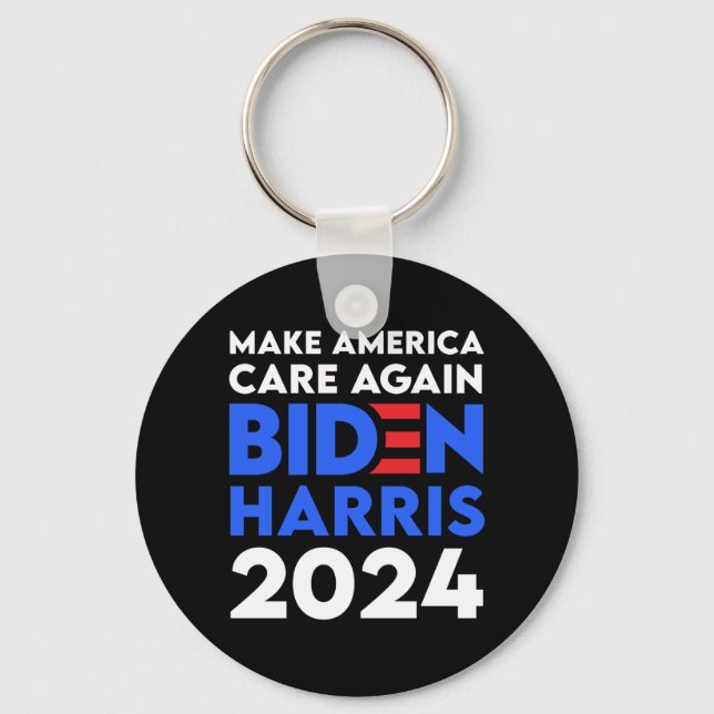 Biden/Harris - 2024 - Sköt om Amerika igen Nyckelring (Framsida)