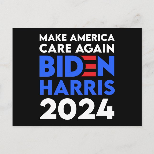 Biden/Harris - 2024 - Sköt om Amerika igen Vykort (Framsida)