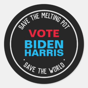 Biden Harris 2024 Spara Den Smälter potatisen Runt Klistermärke