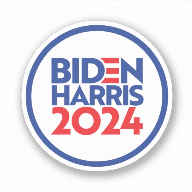 Biden Harris 2024 Sticker Klistermärken (Framsida)