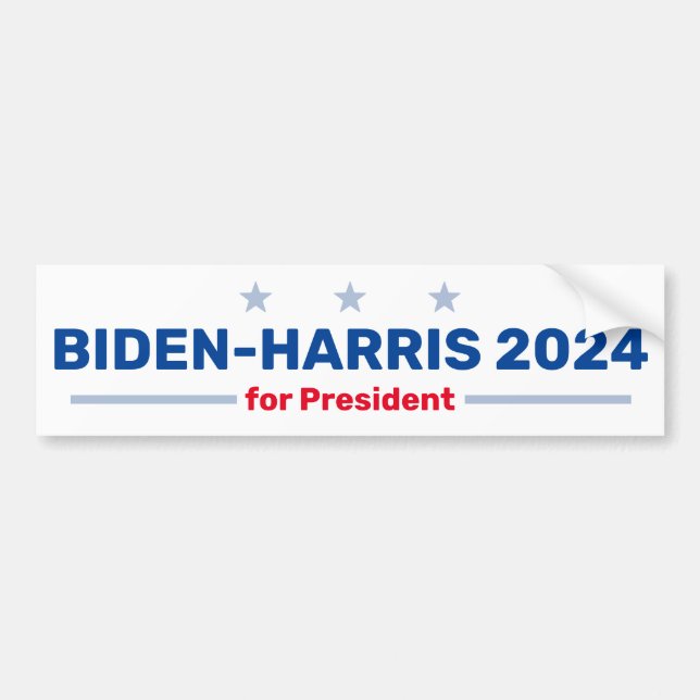 Biden-Harris 2024-stötdekal Bildekal (Framsidan)
