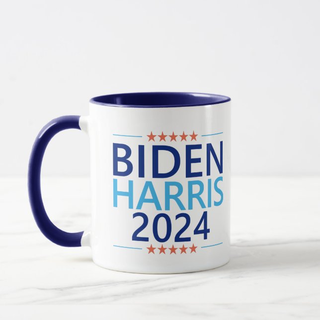 Biden Harris 2024 till president US Val Mugg (Vänster)