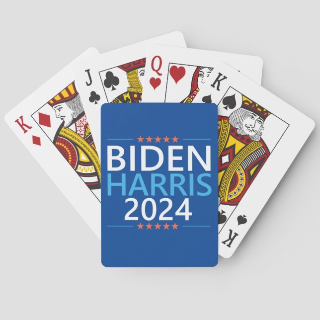 Biden Harris 2024 till president USA Casinokort (Baksidan)