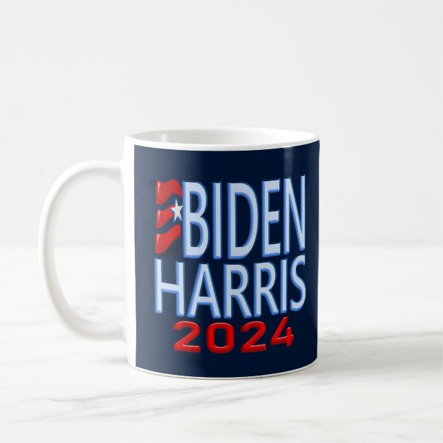 Biden Harris 2024 Val Kaffemugg (Vänster)