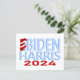 Biden Harris 2024 Valvykort Vykort