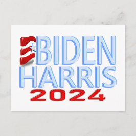 Biden Harris 2024 Valvykort Vykort
