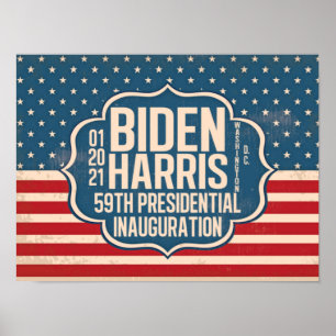 Biden Harris 59:e invigningsminnesdagen Poster