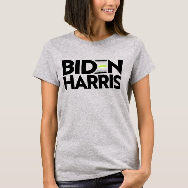 Biden Harris Agender Pride T-Shirt (Framsida)