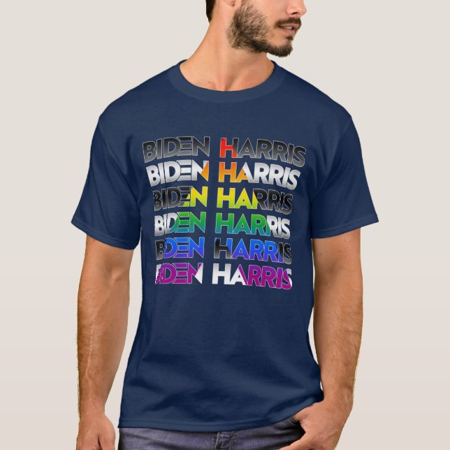 Biden Harris Allierad Pride T-Shirt (Framsida)