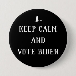 Biden Harris "Behålla Lugn and Vote Biden" 2020 bl Knapp