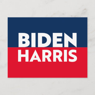 "Biden Harris" blått vitt Vykort