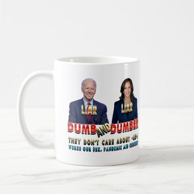 Biden Harris Dumb & Dumber Kaffemugg (Vänster)