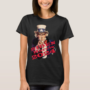 Biden Harris FW FV HG Rösta Blå Demokratisk T Shirt