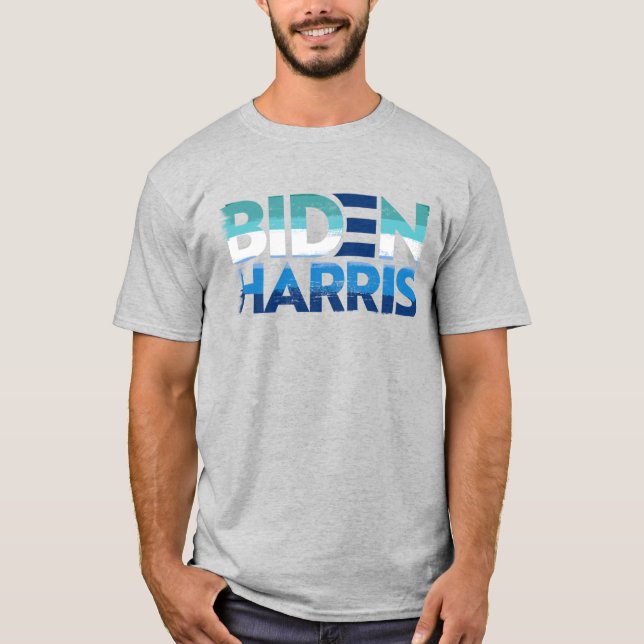 Biden Harris HBTQ Mansk Pride T-Shirt (Framsida)
