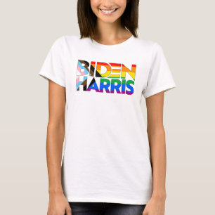 Biden Harris HBTQ+ Progress Pride T Shirt