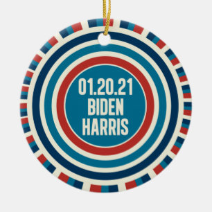 Biden Harris Inauguration Day Keepsaké Julgransprydnad Keramik