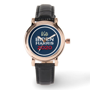 BIDEN HARRIS Kampanj 2020 Black Strap Watch Armbandsur
