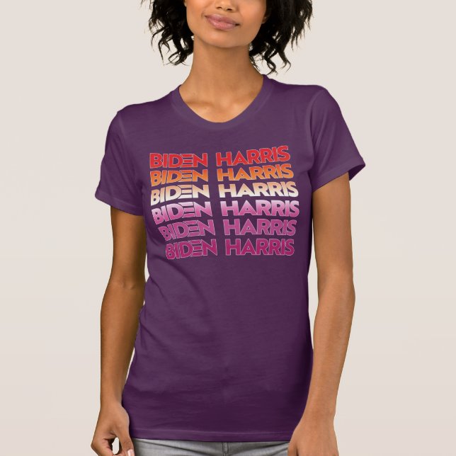 Biden Harris Lesbisk Pride T-Shirt (Framsida)
